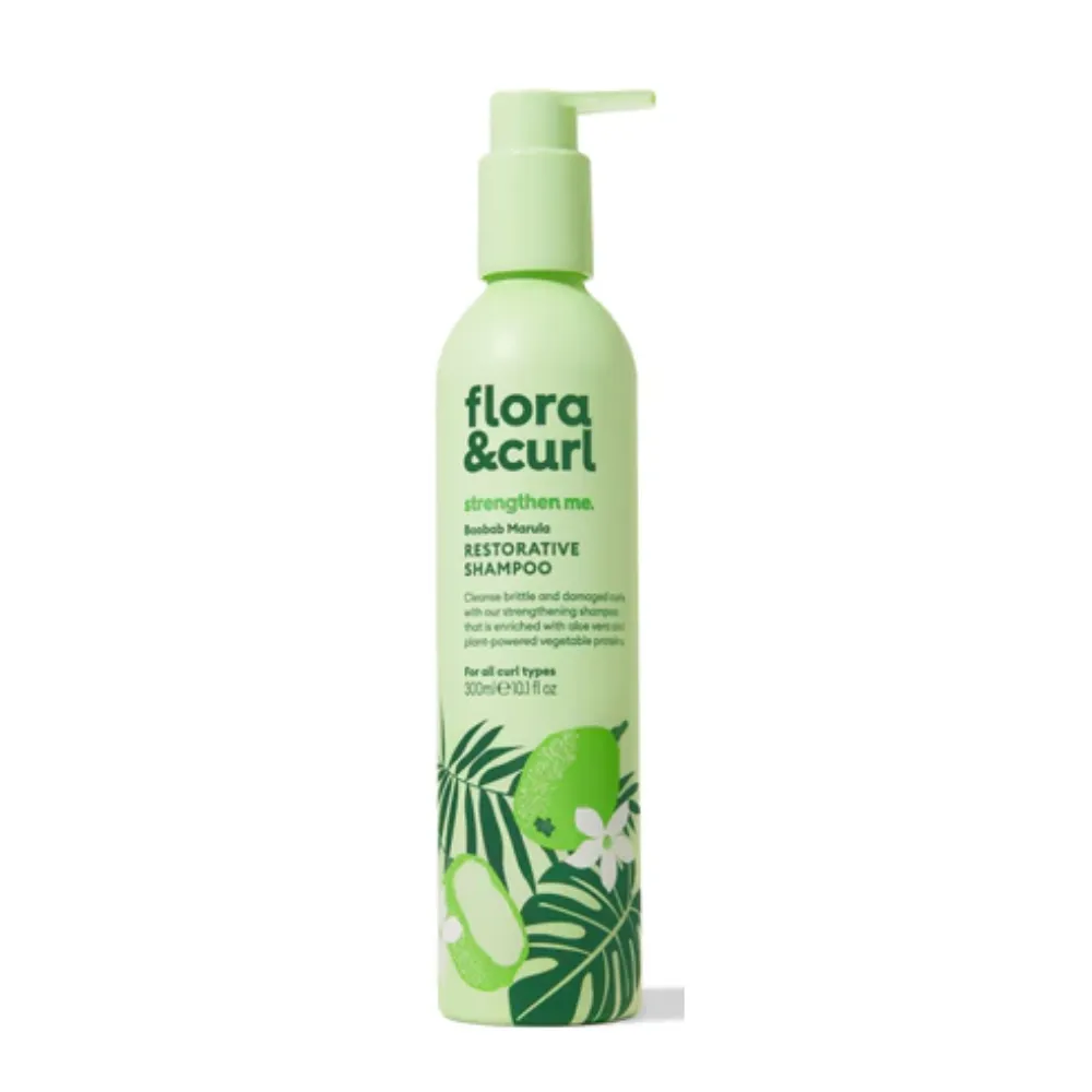 Flora and Curl Baobab Marula Restorative Champú 300ml Flora and Curl Baobab Marula Restorative Champú 300ml